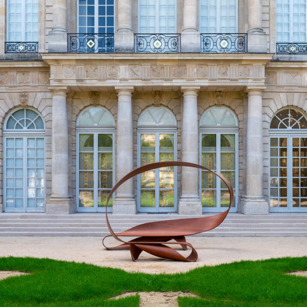 Arabesque bench by Pierre Renart at the Hôtel de Rohan in Paris
